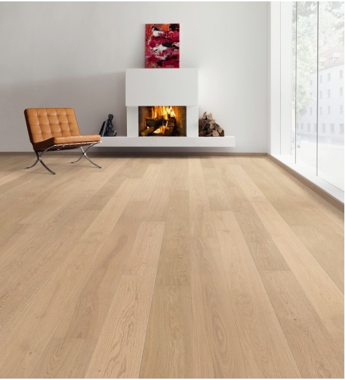德国汉诺地板三层橡木Plank 1-Strip 180 2V Oak Puro White Markant brushed 538960